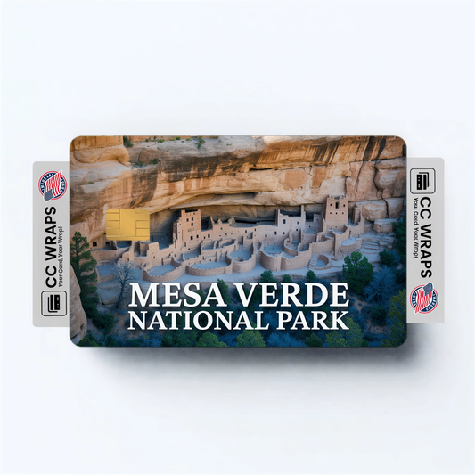 2PK Mesa Verde National Park Credit Card Vinyl Skin Decal
