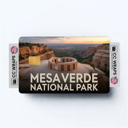 2PK Mesa Verde National Park Credit Card Vinyl Skin Decal