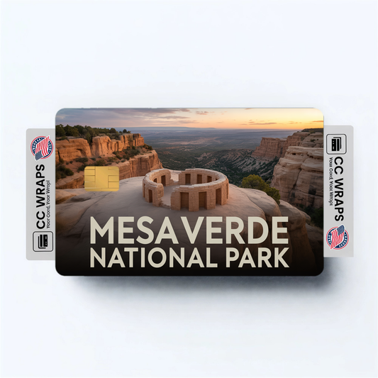 2PK Mesa Verde National Park Credit Card Vinyl Skin Decal