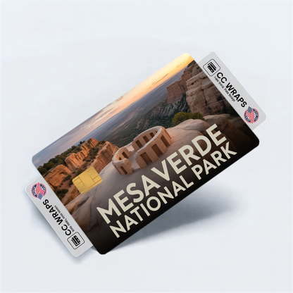 2PK Mesa Verde National Park Credit Card Vinyl Skin Decal