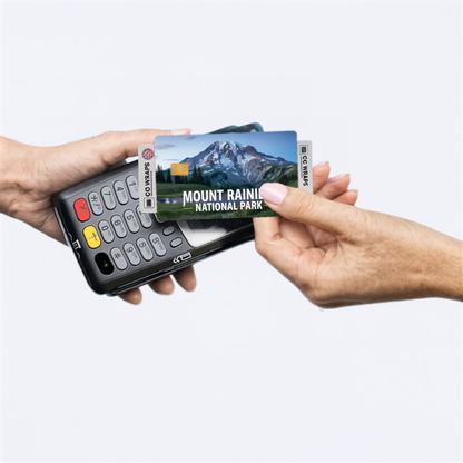 2PK Mount Rainier National Park Credit Card Vinyl Skin Decal