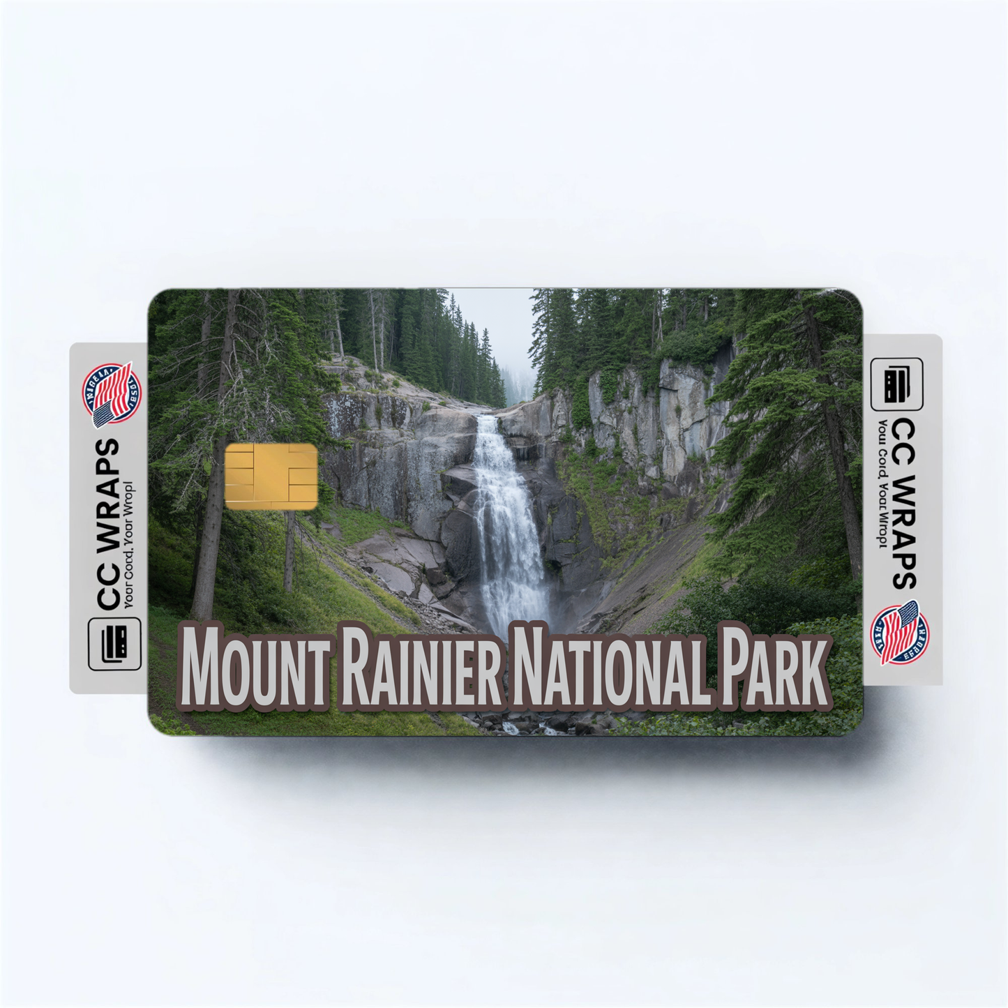 2PK Mount Rainier National Park Credit Card Vinyl Skin Decal