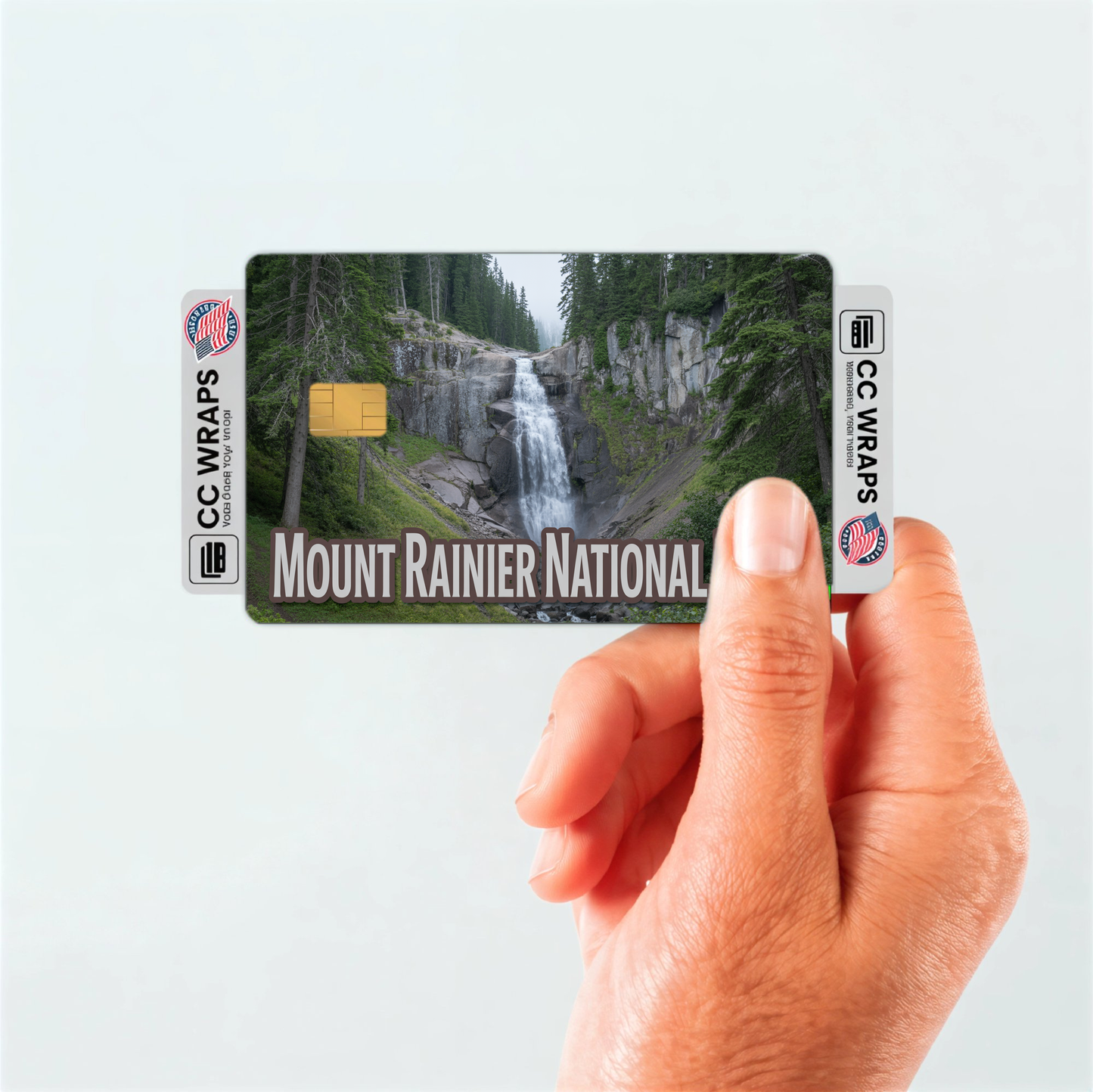 2PK Mount Rainier National Park Credit Card Vinyl Skin Decal
