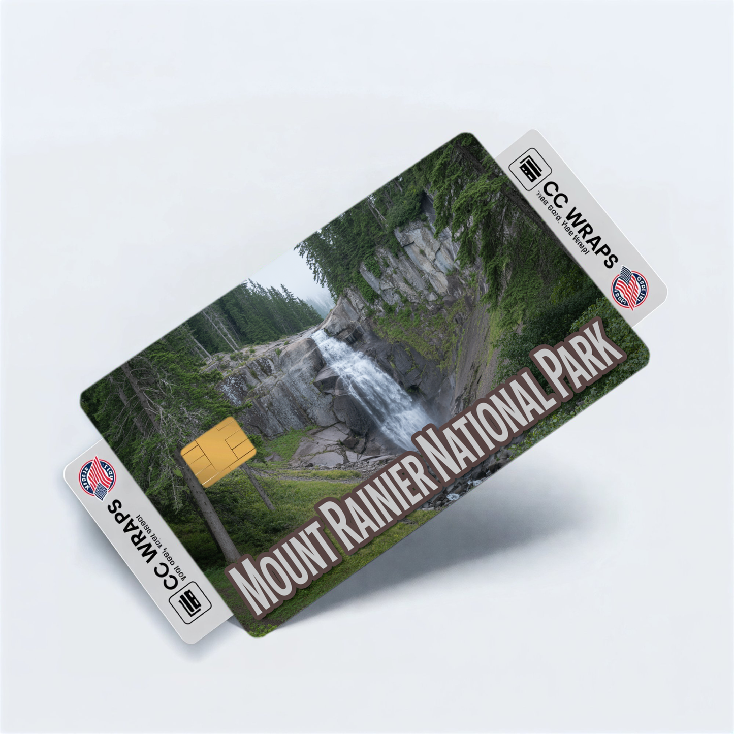 2PK Mount Rainier National Park Credit Card Vinyl Skin Decal