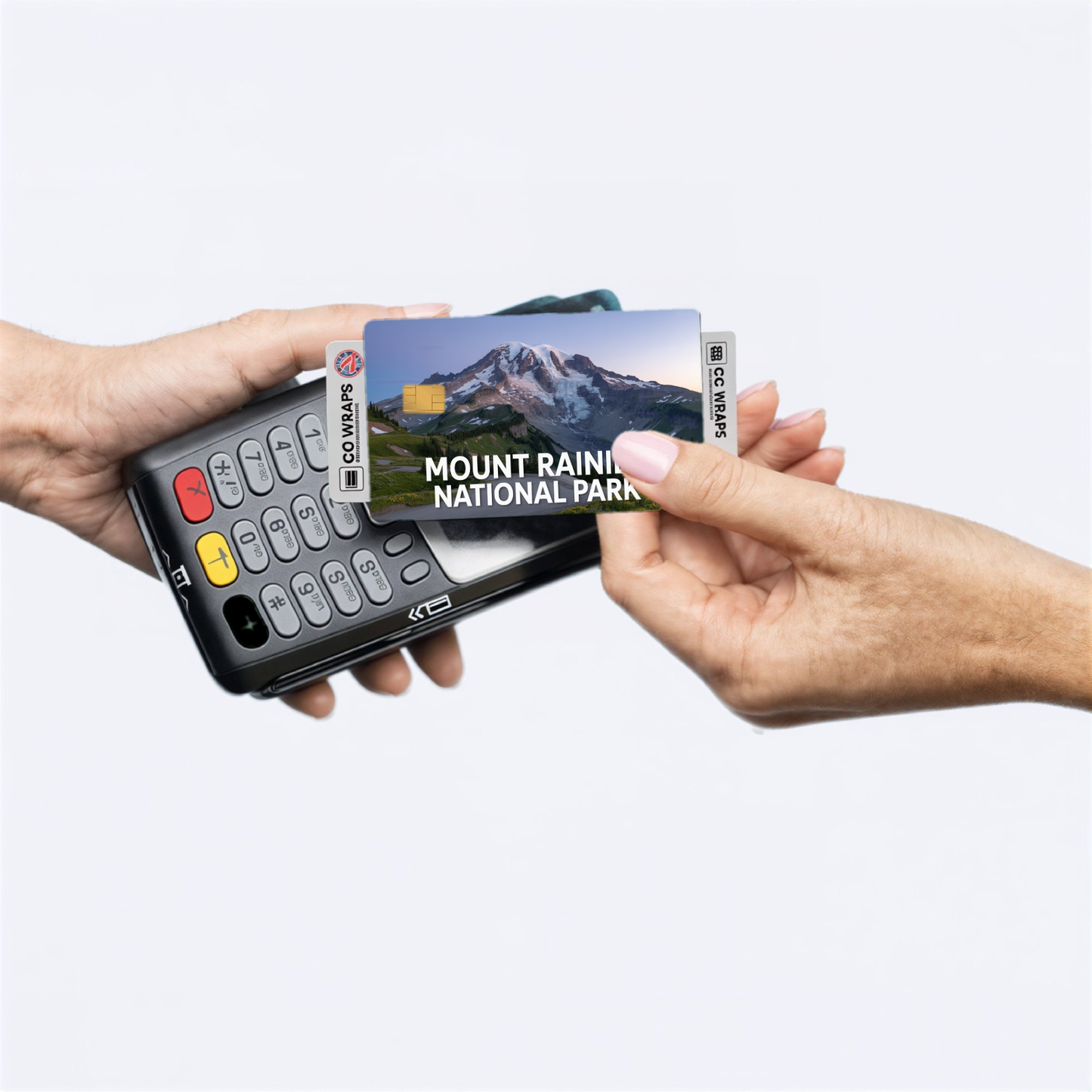 2PK Mount Rainier National Park Credit Card Vinyl Skin Decal
