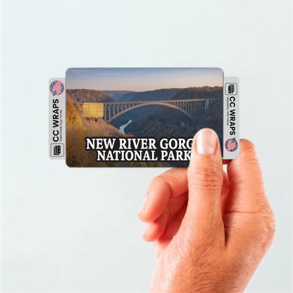 2PK New River Gorge National Park Credit Card Vinyl Skin Decal