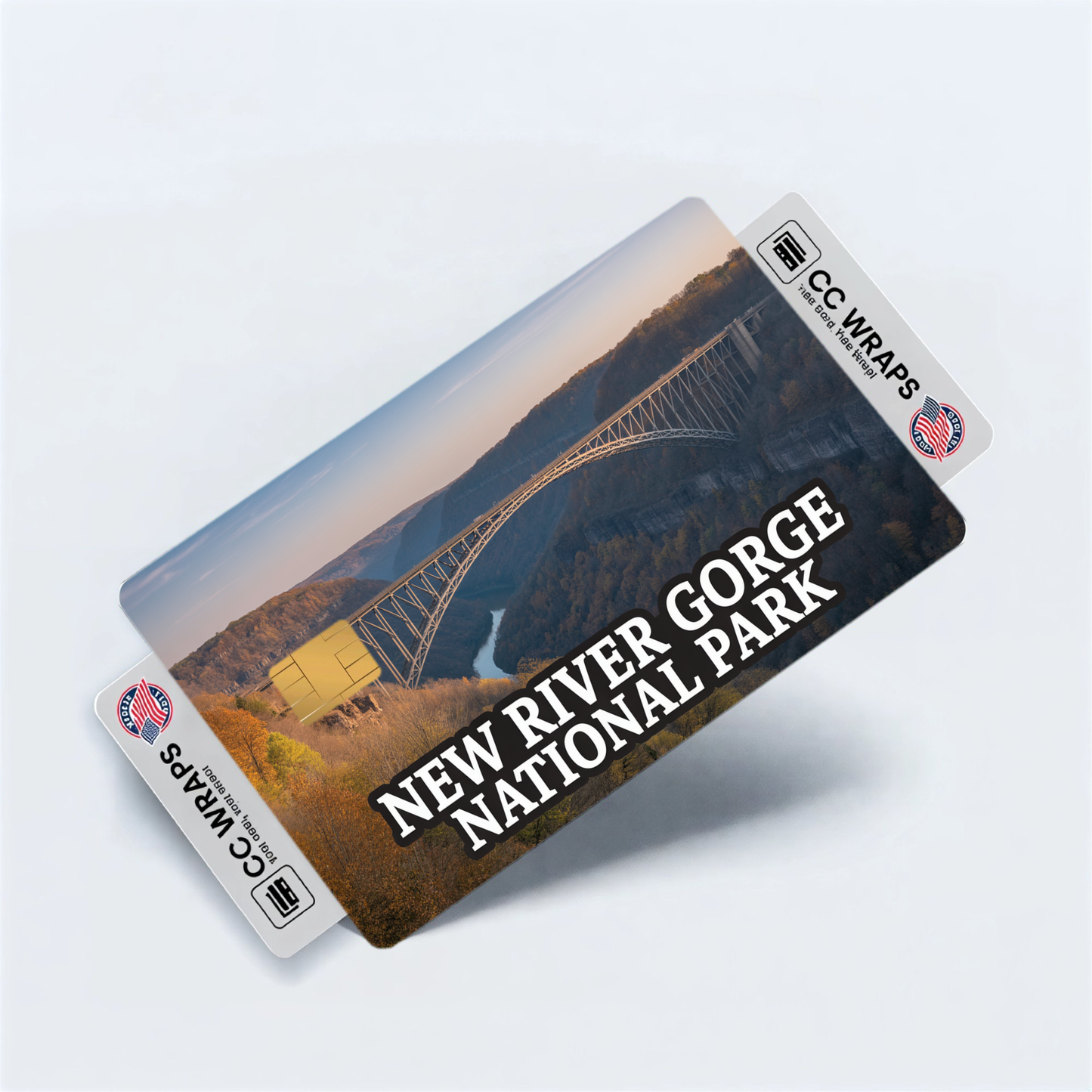 2PK New River Gorge National Park Credit Card Vinyl Skin Decal