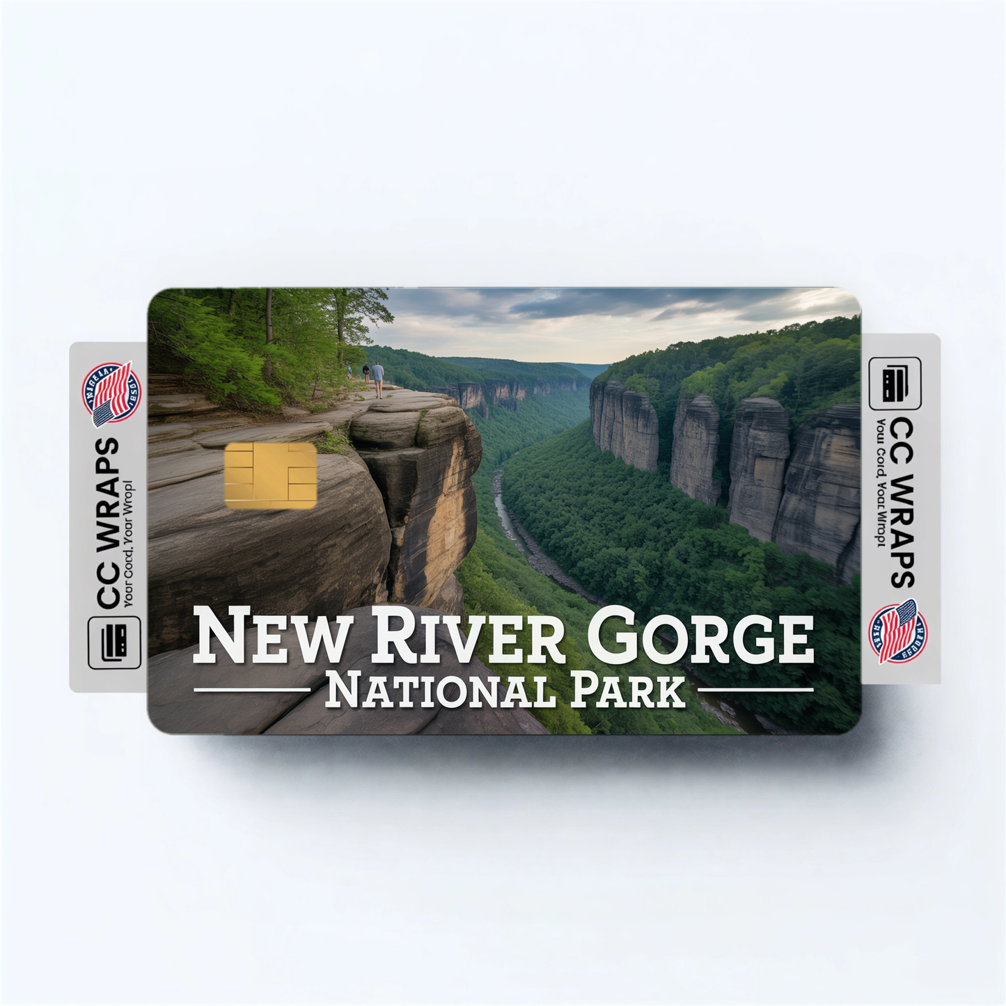 2PK New River Gorge National Park Credit Card Vinyl Skin Decal