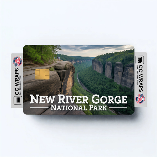 2PK New River Gorge National Park Credit Card Vinyl Skin Decal