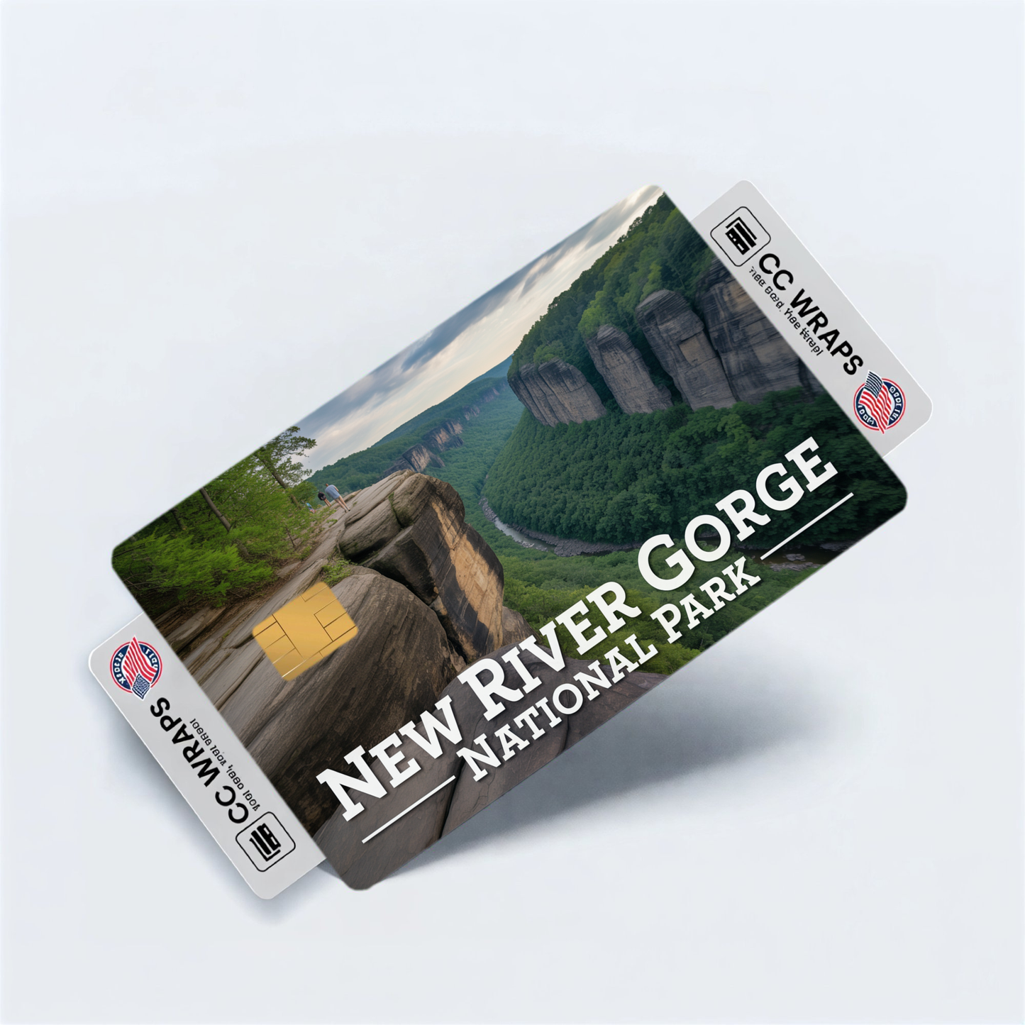 2PK New River Gorge National Park Credit Card Vinyl Skin Decal