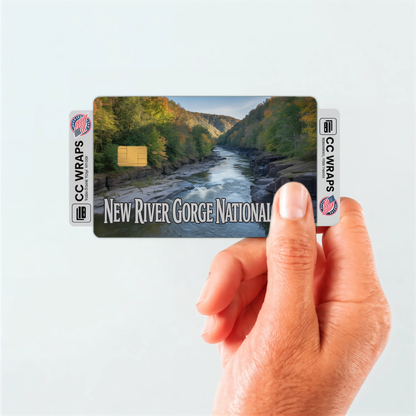 2PK New River Gorge National Park Credit Card Vinyl Skin Decal