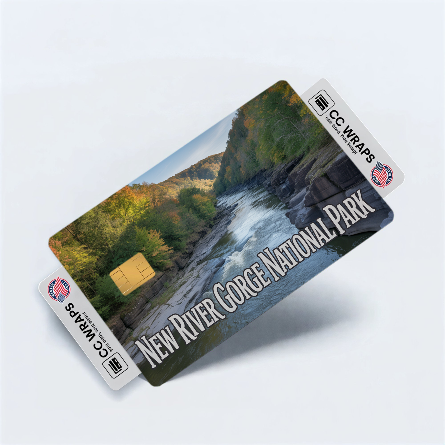 2PK New River Gorge National Park Credit Card Vinyl Skin Decal