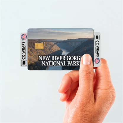 2PK New River Gorge National Park Credit Card Vinyl Skin Decal