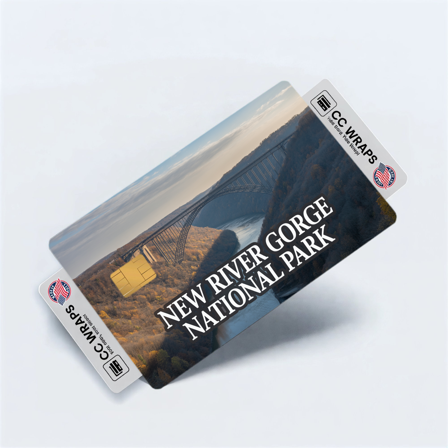 2PK New River Gorge National Park Credit Card Vinyl Skin Decal