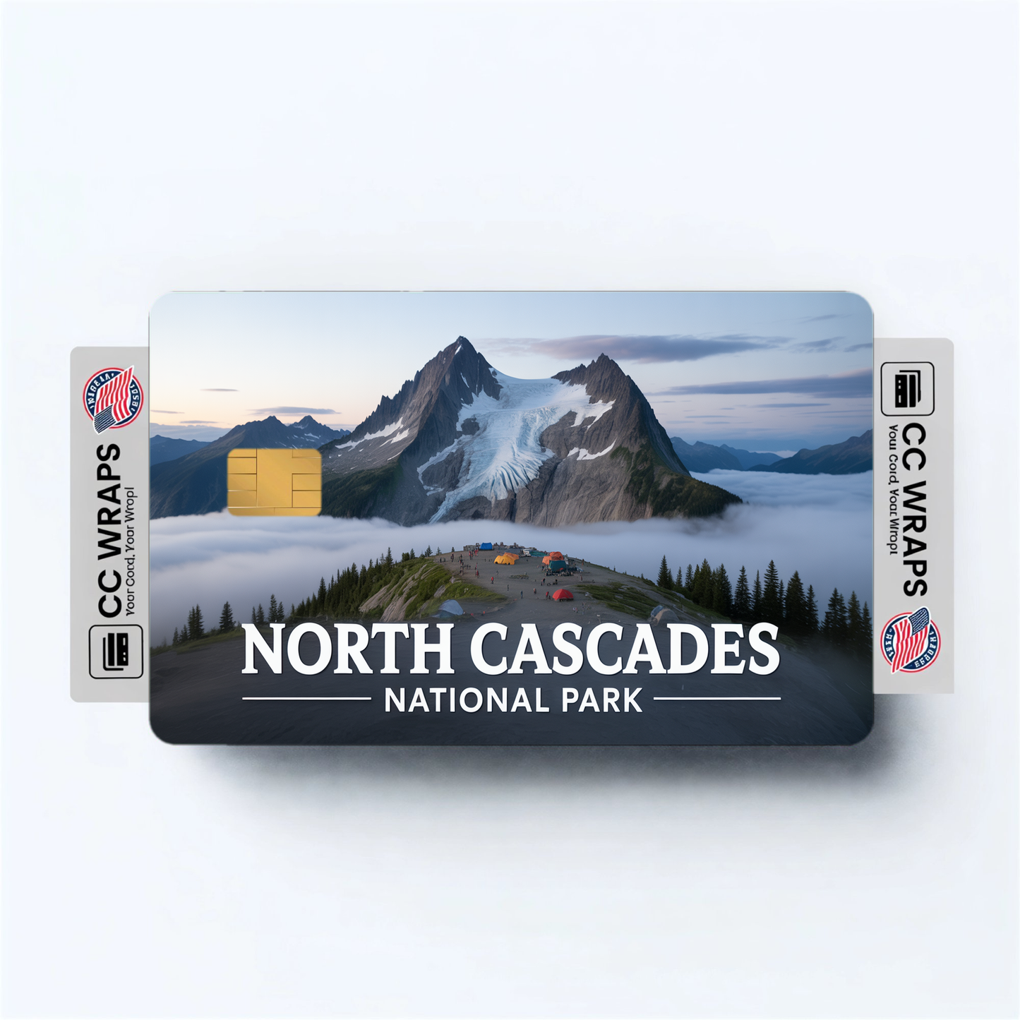 2PK North Cascades National Park Credit Card Vinyl Skin Decal