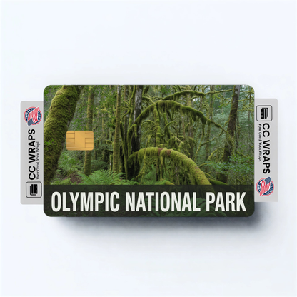2PK Olympic National Park Credit Card Vinyl Skin Decal