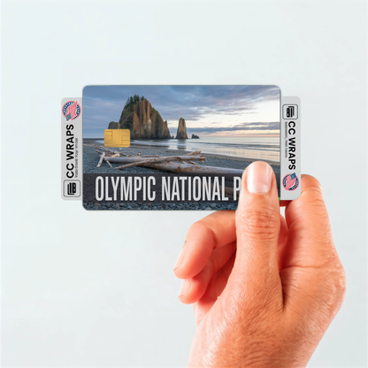2PK Olympic National Park Credit Card Vinyl Skin Decal