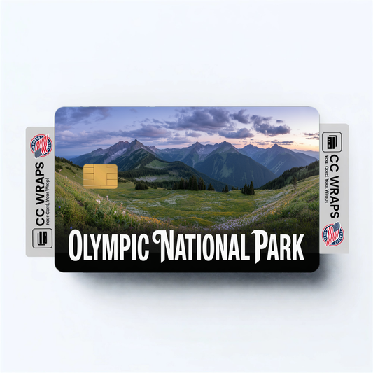 2PK Olympic National Park Credit Card Vinyl Skin Decal