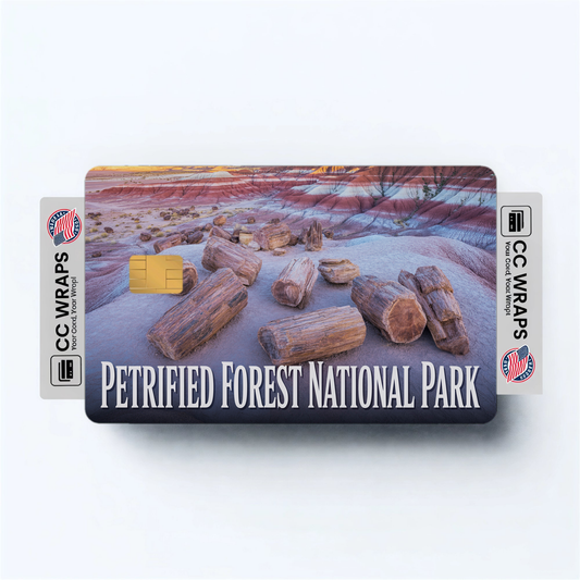 2PK Petrified Forest National Park Credit Card Vinyl Skin Decal