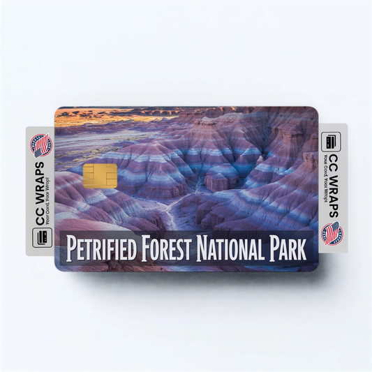 2PK Petrified Forest National Park Credit Card Vinyl Skin Decal