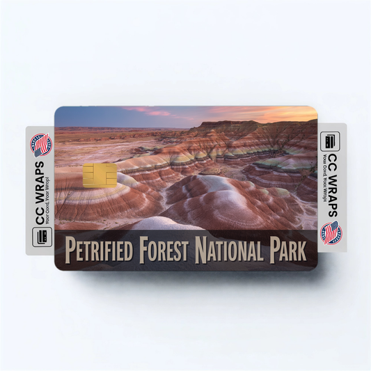 2PK Petrified Forest National Park Credit Card Vinyl Skin Decal
