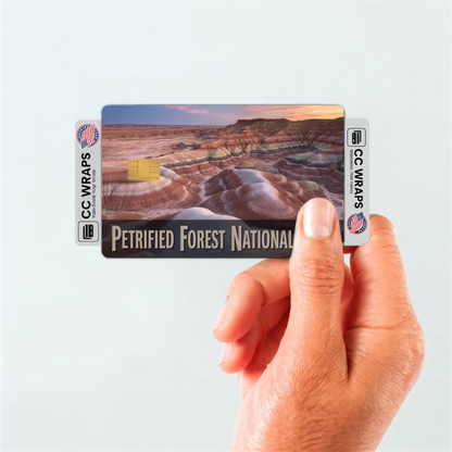 2PK Petrified Forest National Park Credit Card Vinyl Skin Decal