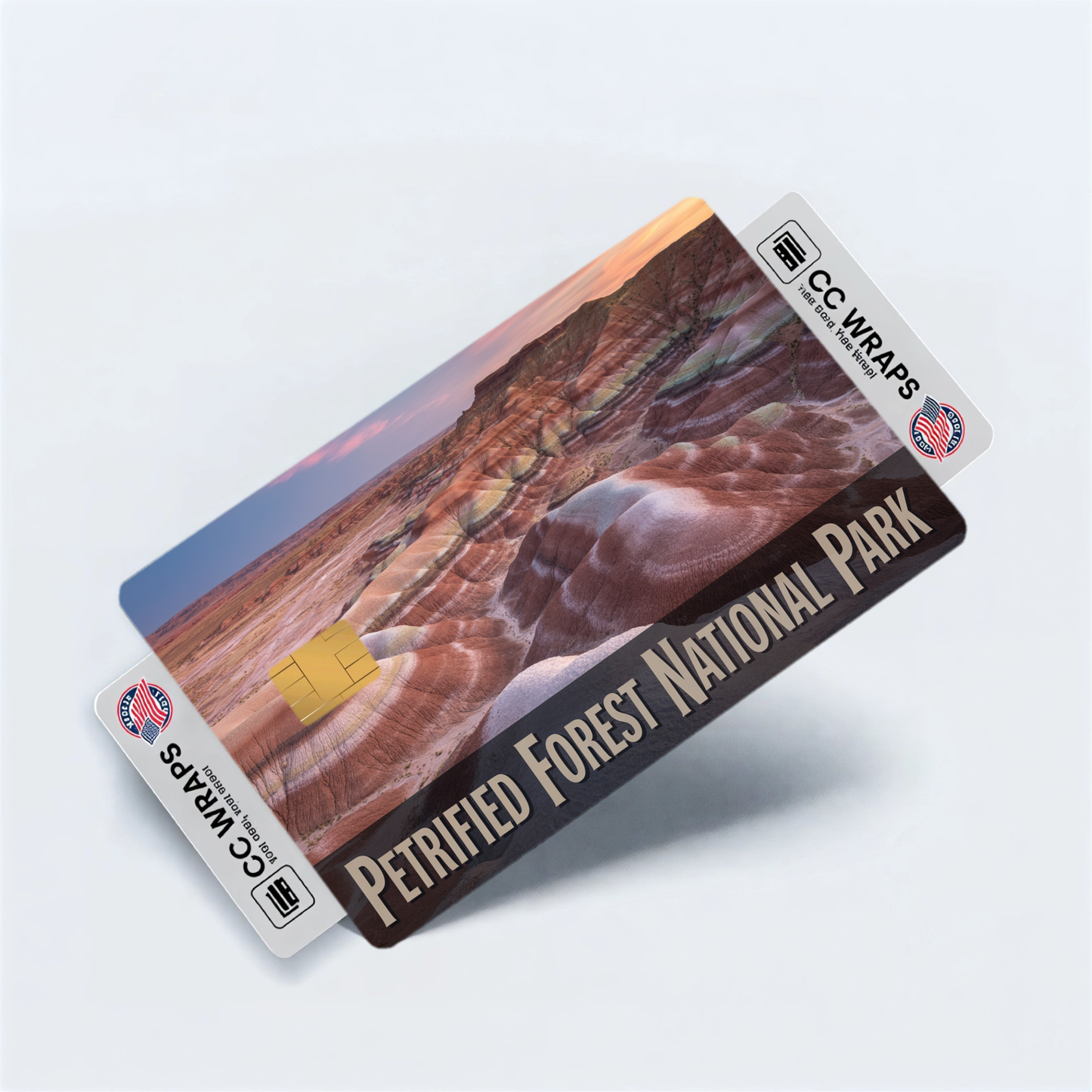2PK Petrified Forest National Park Credit Card Vinyl Skin Decal