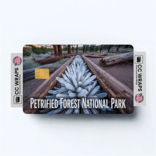 2PK Petrified Forest National Park Credit Card Vinyl Skin Decal