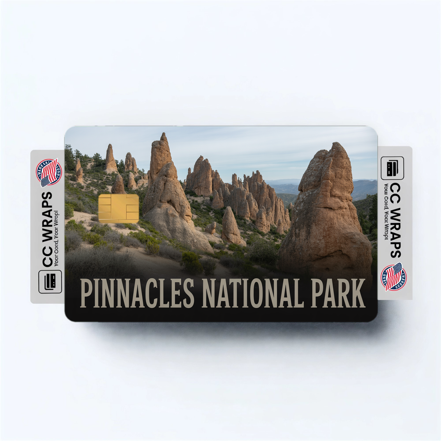 2PK Pinnacles National Park Credit Card Vinyl Skin Decal