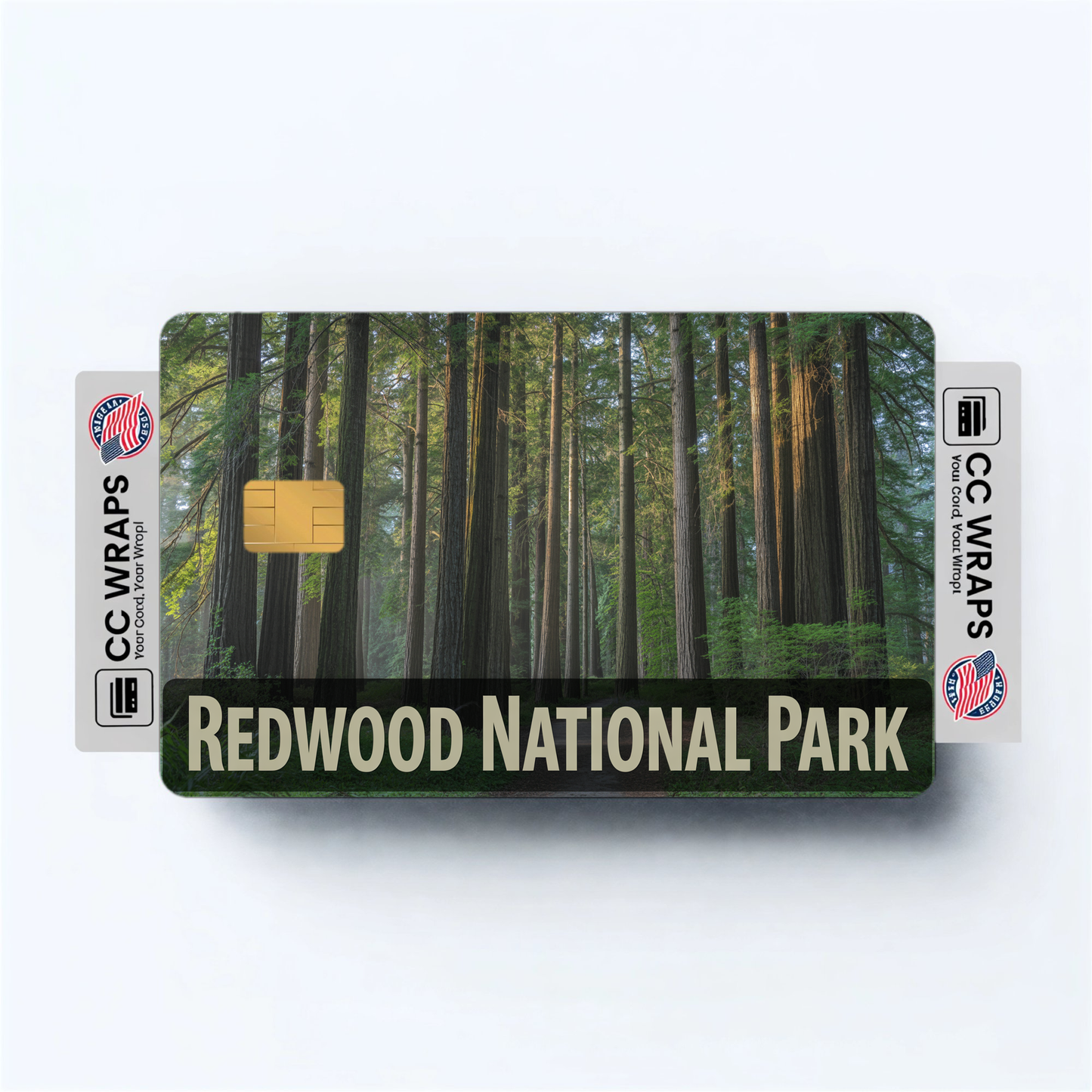 2PK Redwood National Park Credit Card Vinyl Skin Decal