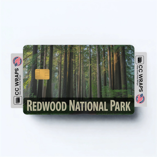 2PK Redwood National Park Credit Card Vinyl Skin Decal