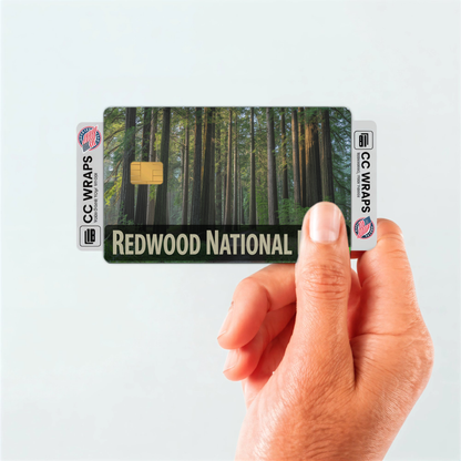2PK Redwood National Park Credit Card Vinyl Skin Decal