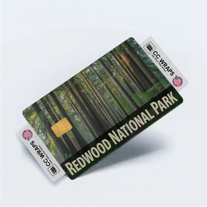 2PK Redwood National Park Credit Card Vinyl Skin Decal