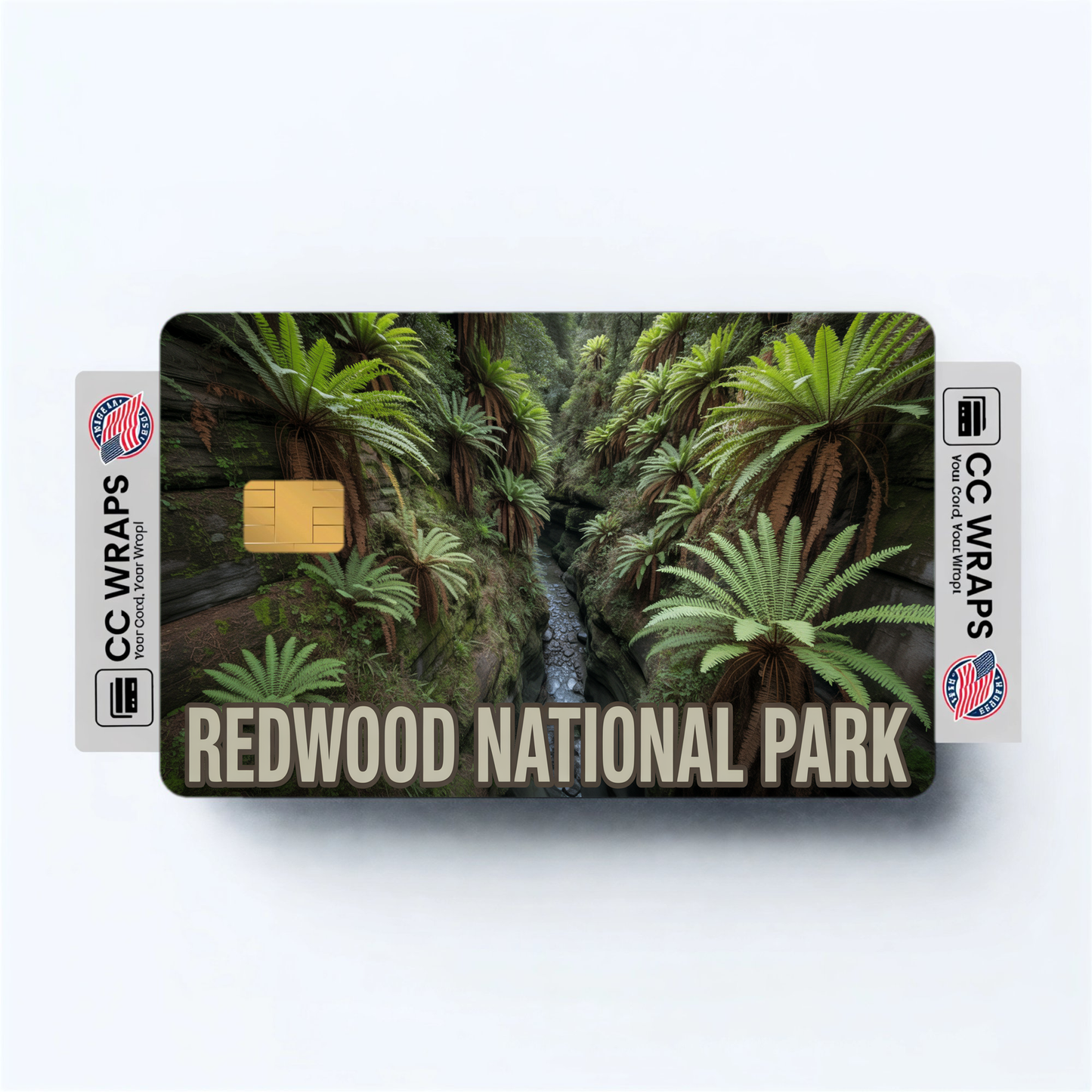 2PK Redwood National Park Credit Card Vinyl Skin Decal