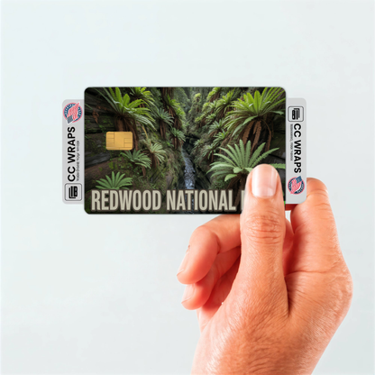 2PK Redwood National Park Credit Card Vinyl Skin Decal