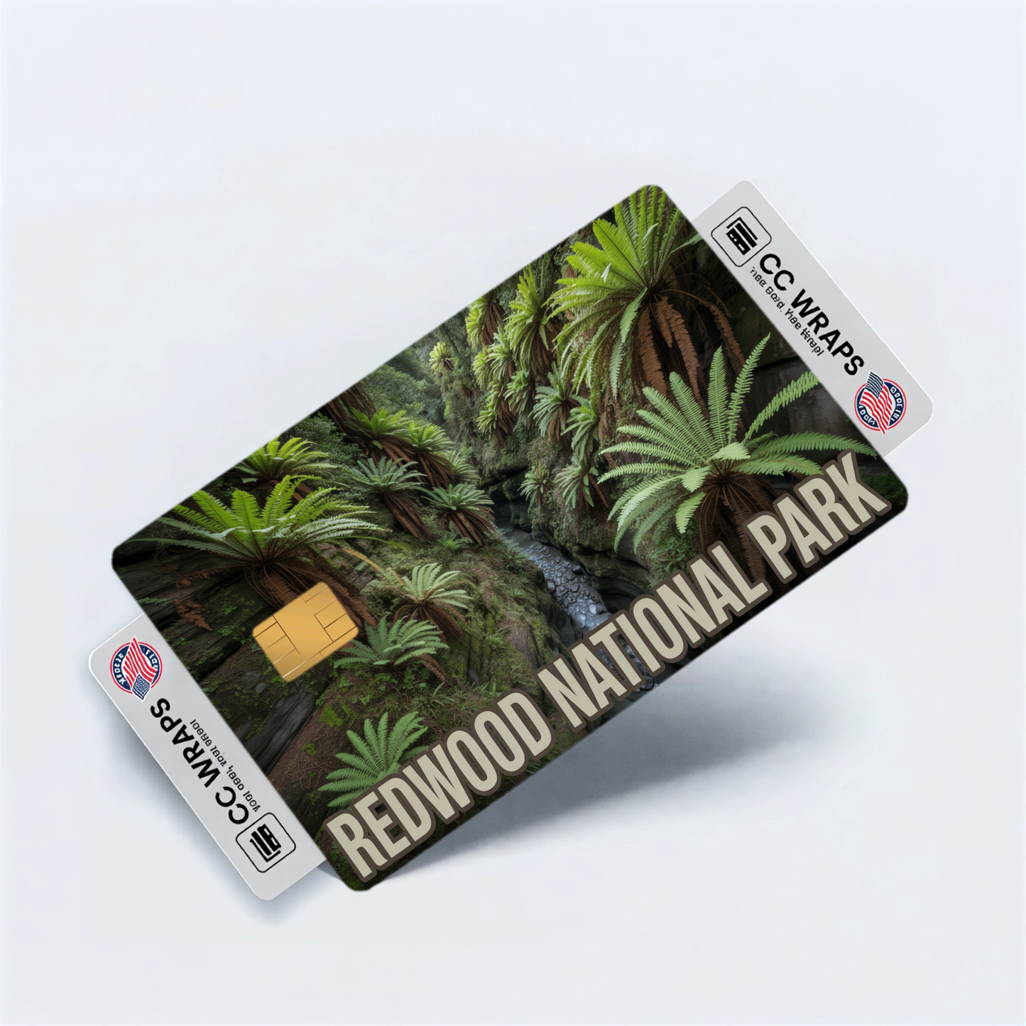 2PK Redwood National Park Credit Card Vinyl Skin Decal
