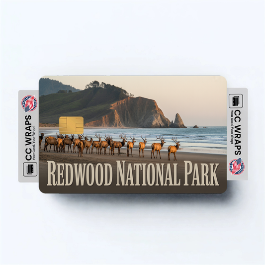 2PK Redwood National Park Credit Card Vinyl Skin Decal