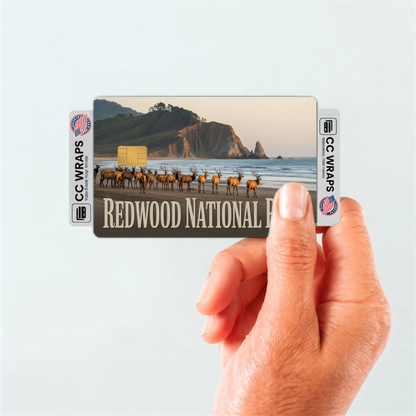 2PK Redwood National Park Credit Card Vinyl Skin Decal