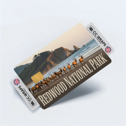 2PK Redwood National Park Credit Card Vinyl Skin Decal