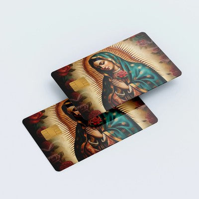 Virgin Mary Custom Vinyl Credit Card Sticker by CC Wraps