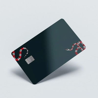 SnakeSkin Art Custom Vinyl Credit Card Sticker by CC Wraps