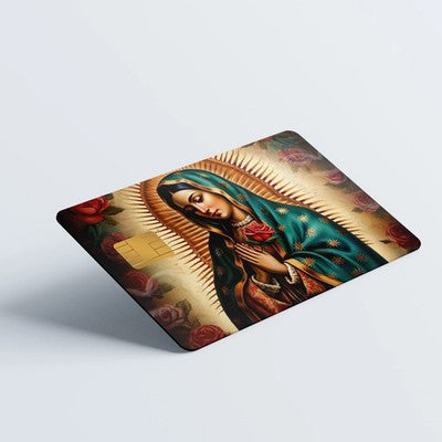 Virgin Mary Custom Vinyl Credit Card Sticker by CC Wraps
