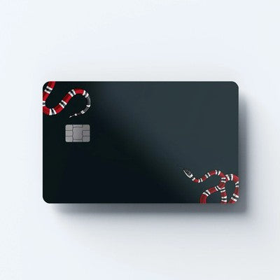 SnakeSkin Art Custom Vinyl Credit Card Sticker by CC Wraps