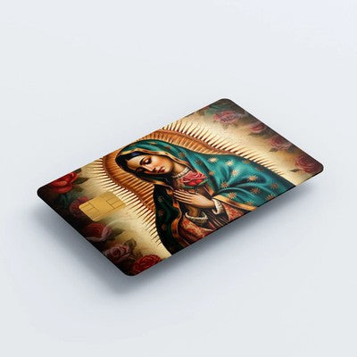 Virgin Mary Custom Vinyl Credit Card Sticker by CC Wraps