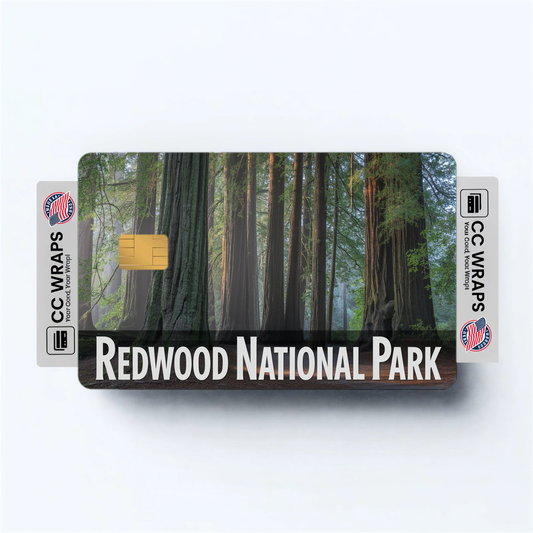2PK Redwood National Park Credit Card Vinyl Skin Decal