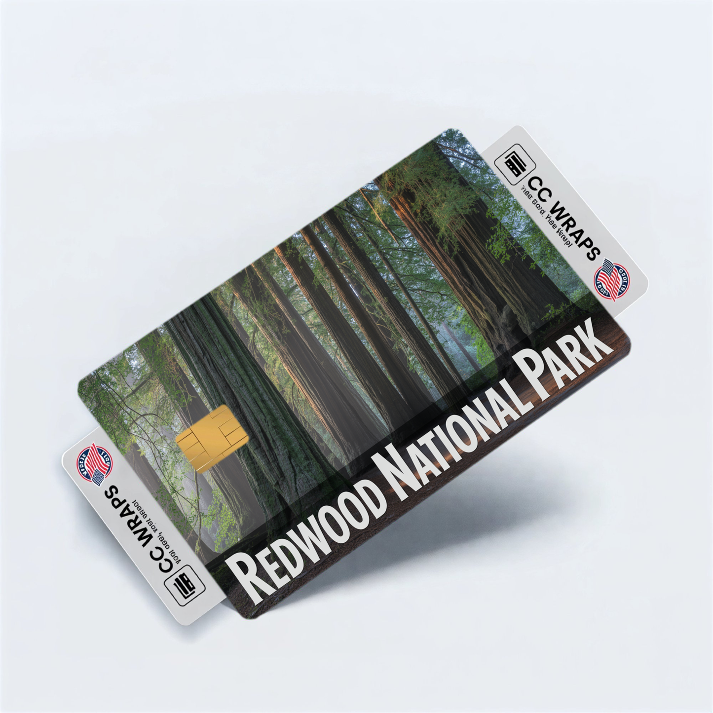 2PK Redwood National Park Credit Card Vinyl Skin Decal