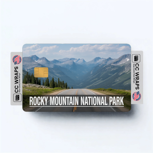 2PK Rocky Mountain National Park Credit Card Vinyl Skin Decal