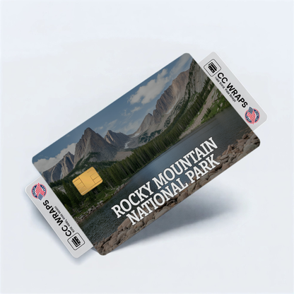 2PK Rocky Mountain National Park Credit Card Vinyl Skin Decal