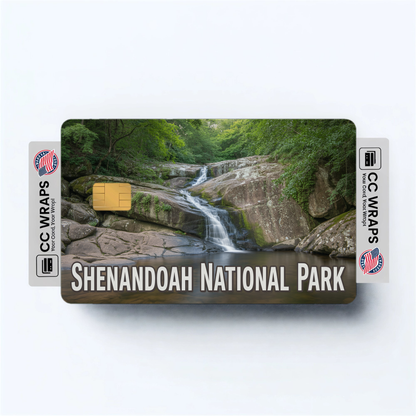 2PK Shenandoah National Park Credit Card Vinyl Skin Decal
