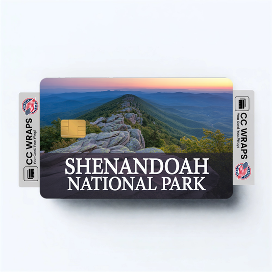 2PK Shenandoah National Park Credit Card Vinyl Skin Decal